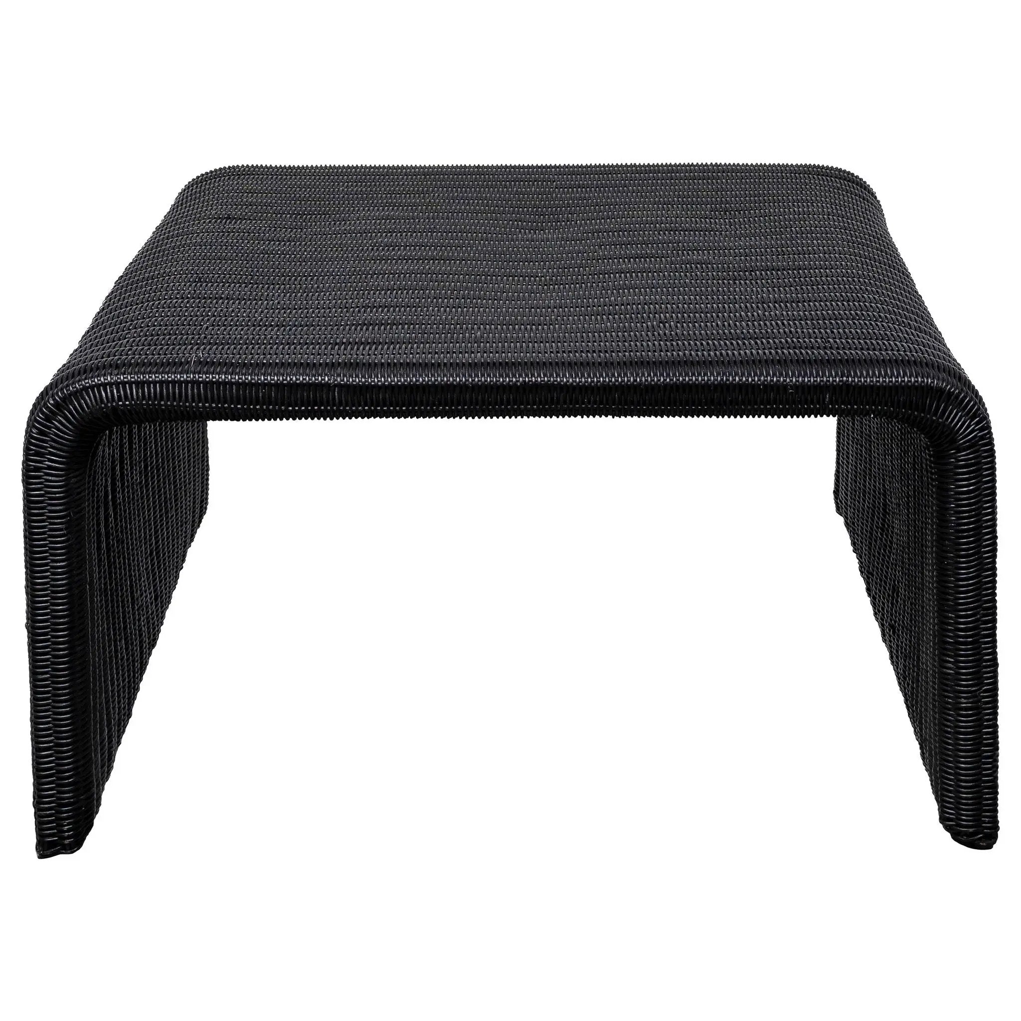 Cahya 3-piece Rattan Coffee and End Table Set Black by Unique Piece Furniture