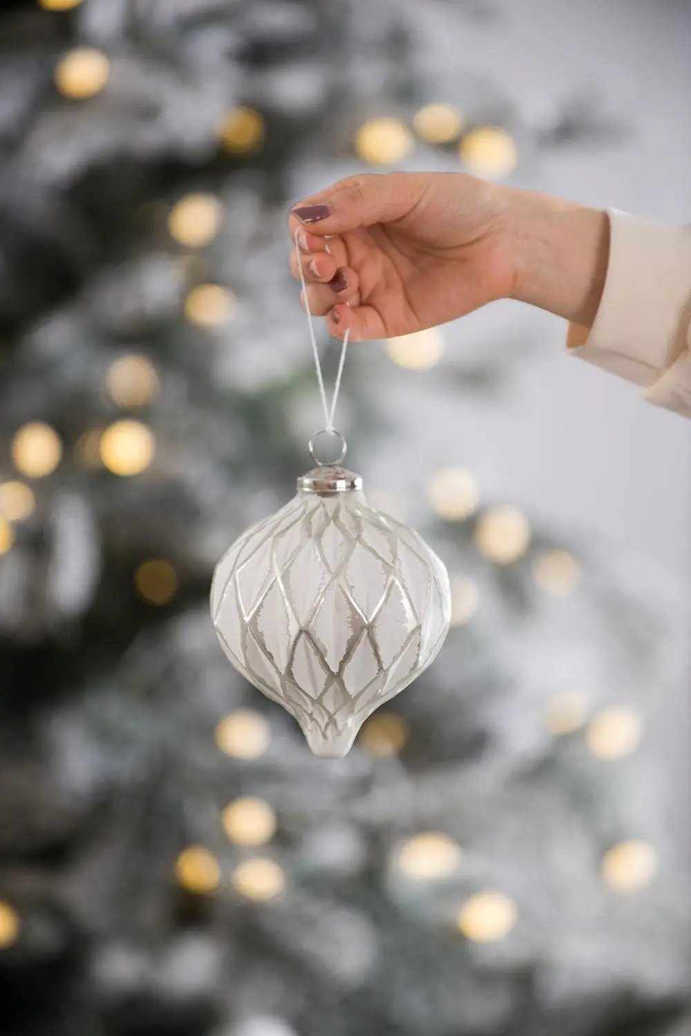Christmas Ball Ornaments, Decorative Hanging Ball Christmas Tree Ornaments by HouseOfZazla