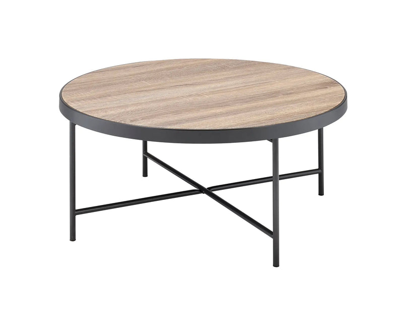 Bage Weathered Round Coffee Table by HouseOfZazla