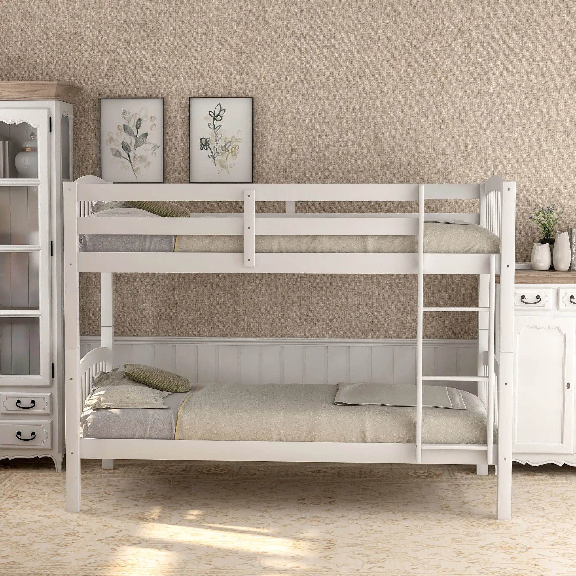 Solid Construction Bunk Bed With Ladder by Unique Piece Furniture