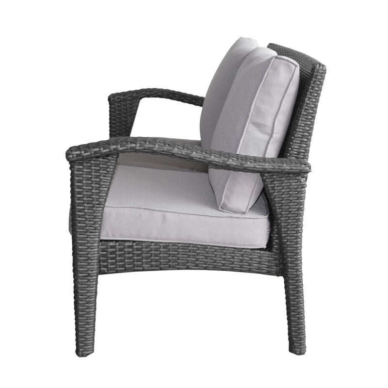 Honolulu Loveseat - Gray / Silver by HouseOfZazla