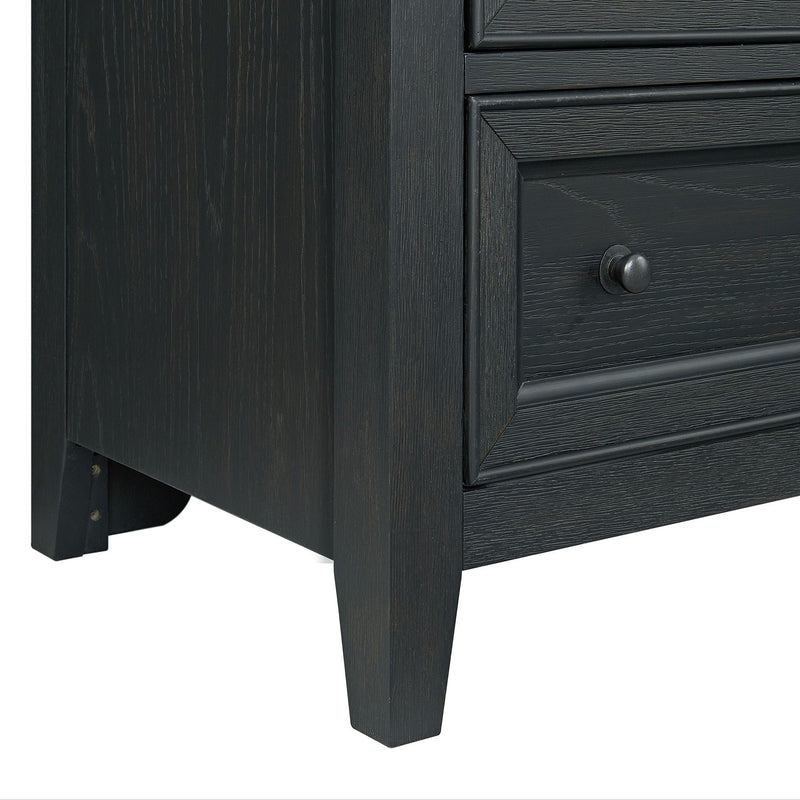 3 Drawer Nightstand With USB Charging Port by HouseOfZazla