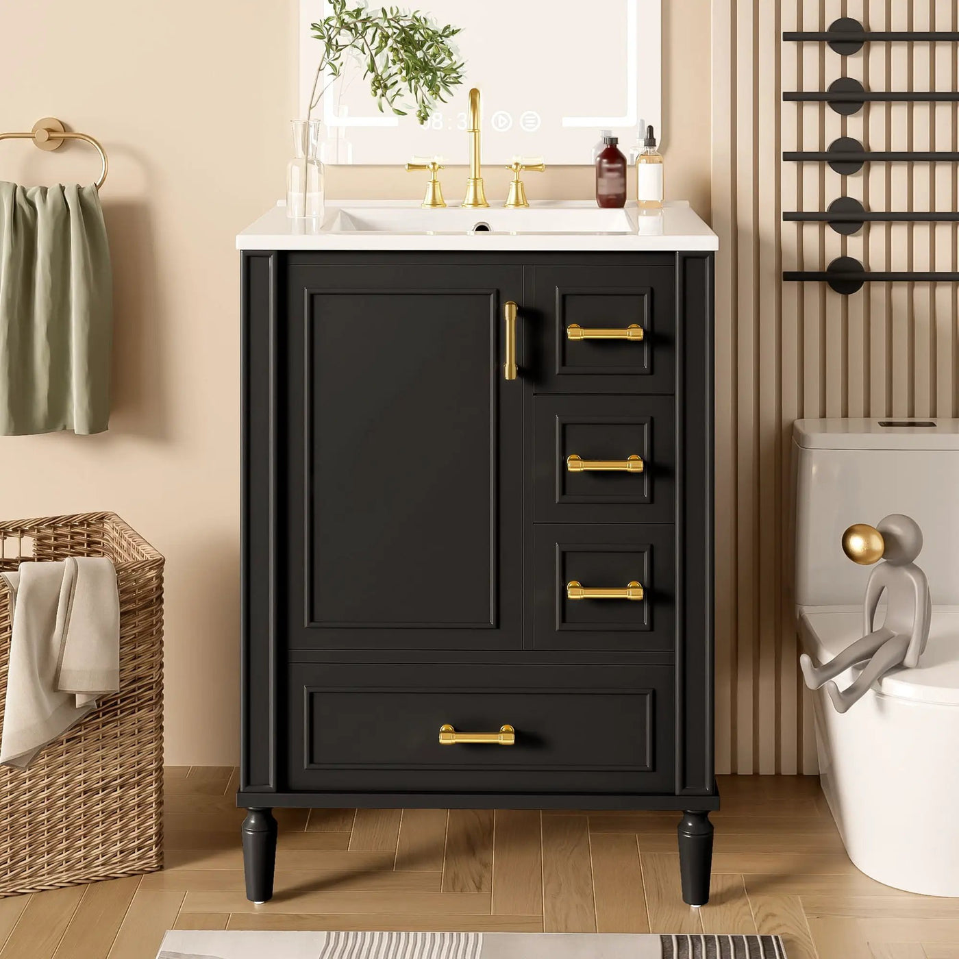 Traditional Bathroom Vanity Set With Soft Close Doors by Unique Piece Furniture