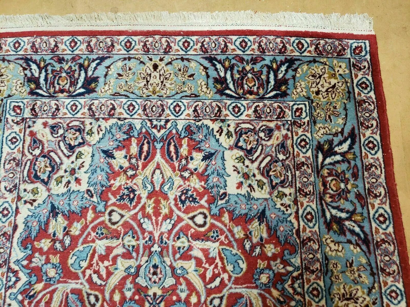 3' 5" X 5' 8" Vintage Handmade Turkish Wool Rug Carpet Vegetable Dyes Nice Red by Jewel Rugs