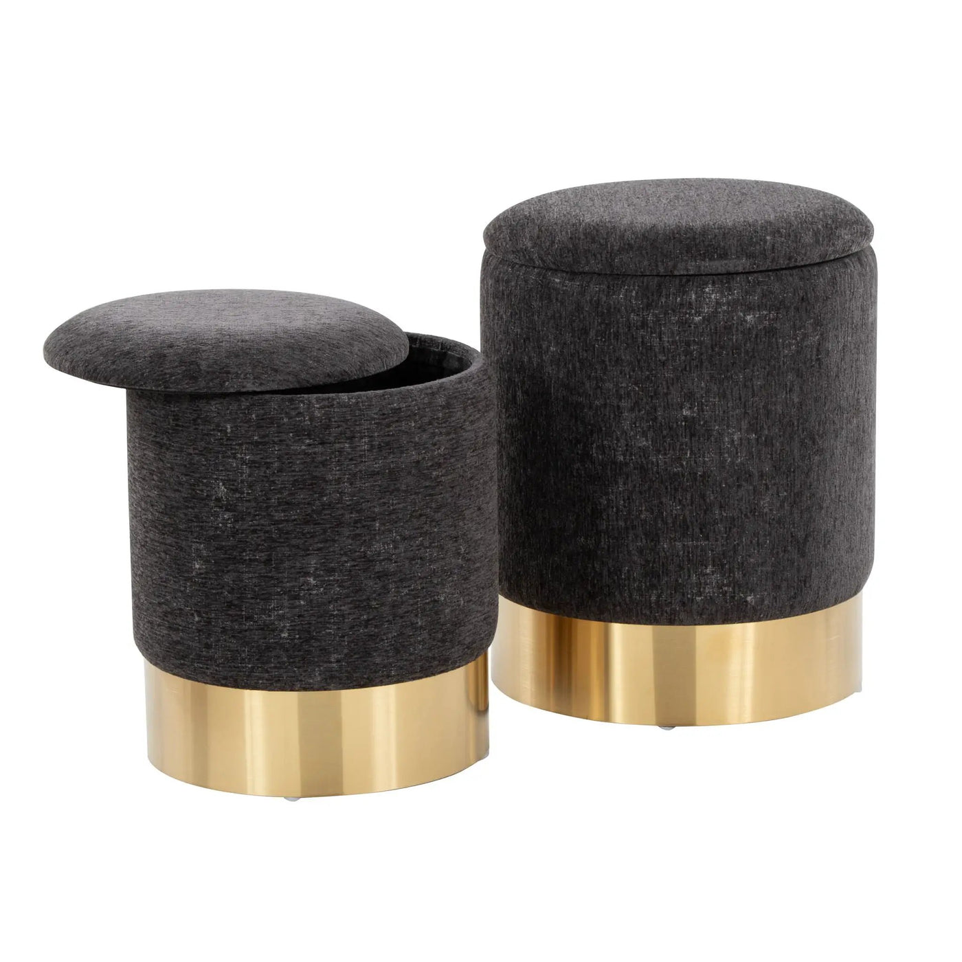 Marla - Contemporary Nesting Ottoman Set by HouseOfZazla
