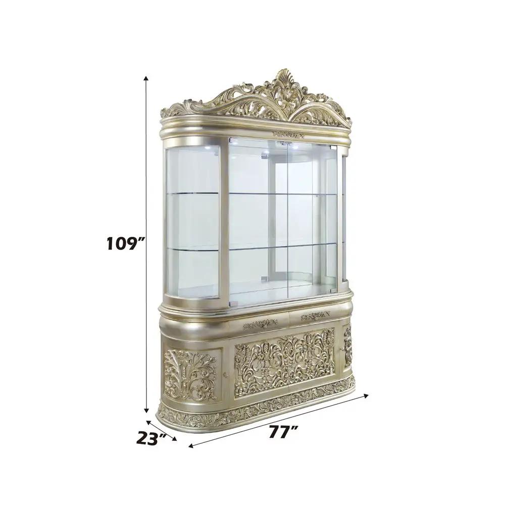 Sorina - Curio - Antique Gold by Unique Piece Furniture