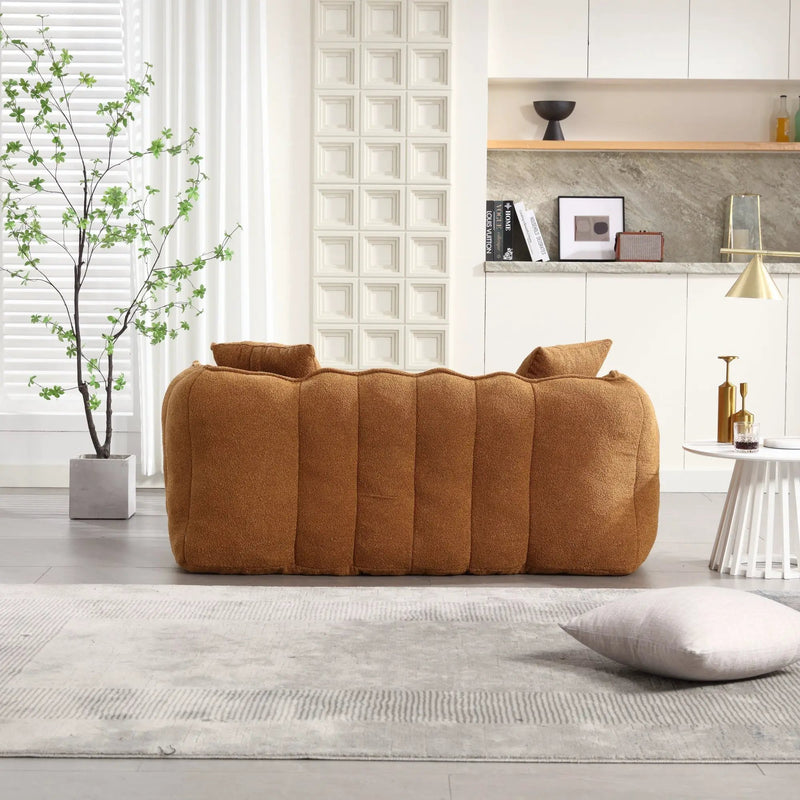 Cozy Beanbag Chair with High Resilience Foam Core by BLAKHOM