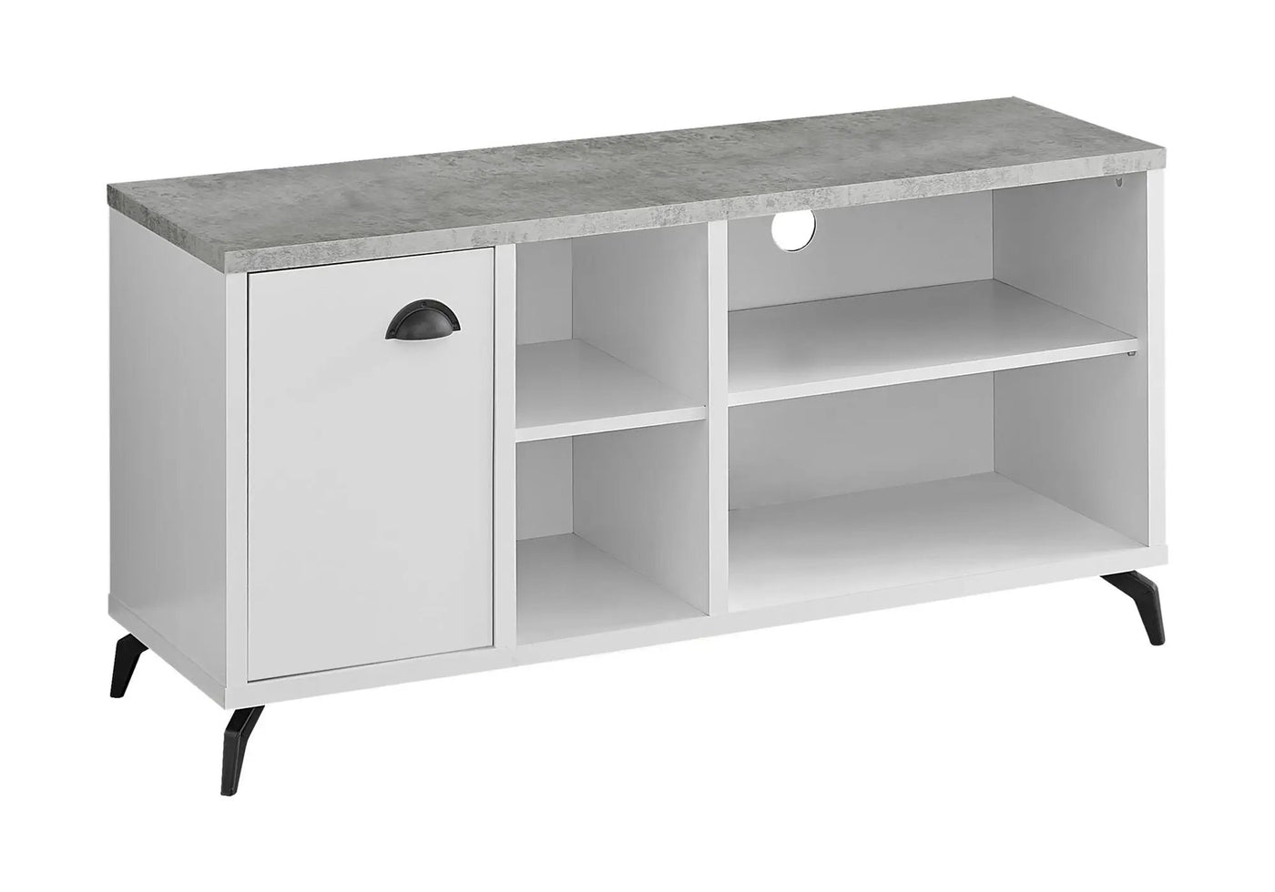 Contemporary TV Stand Console with Storage Cabinet by HouseOfZazla