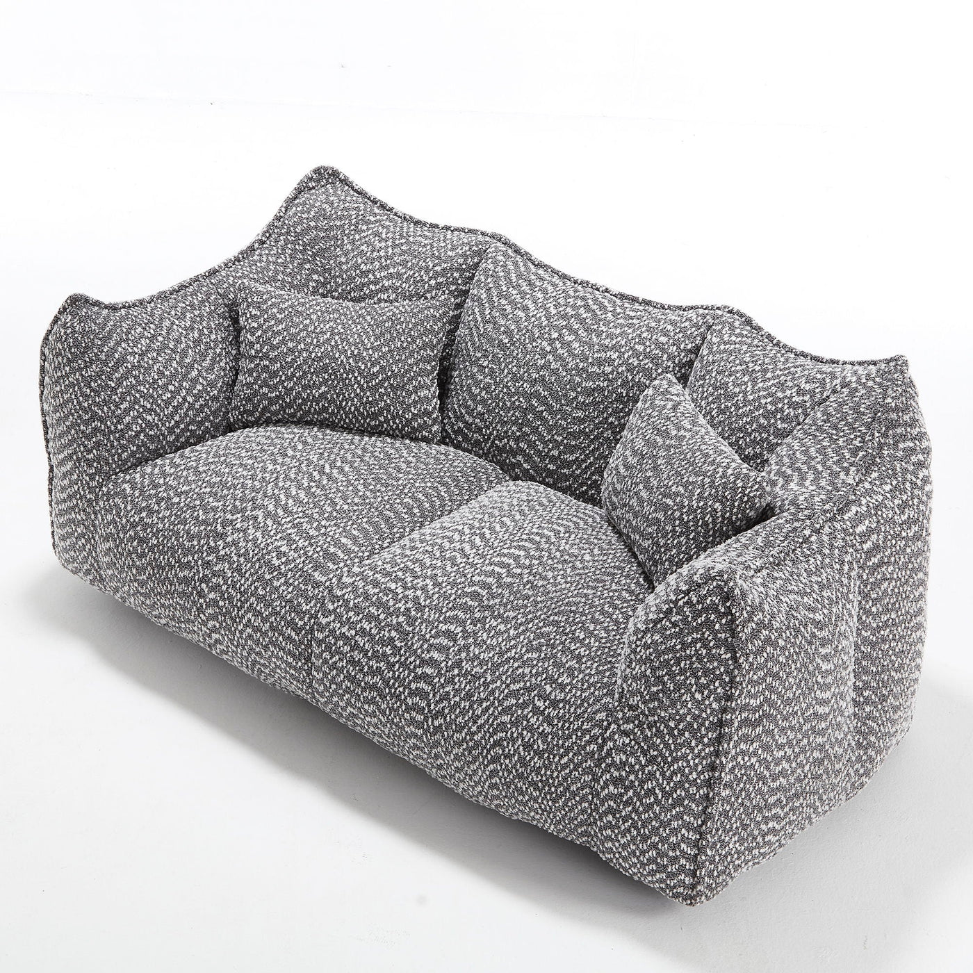 Comfortable Dual Beanbag Chair With High Resilience Foam Core For 2 People by Unique Piece Furniture