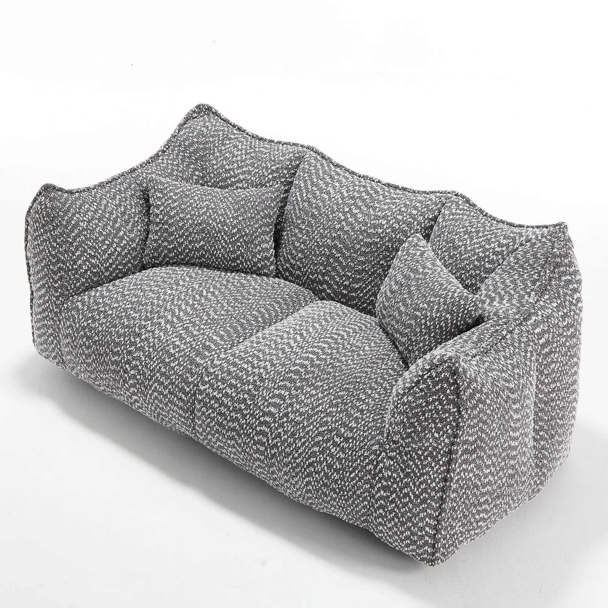 Comfortable Dual Beanbag Chair With High Resilience Foam Core For 2 People by Unique Piece Furniture