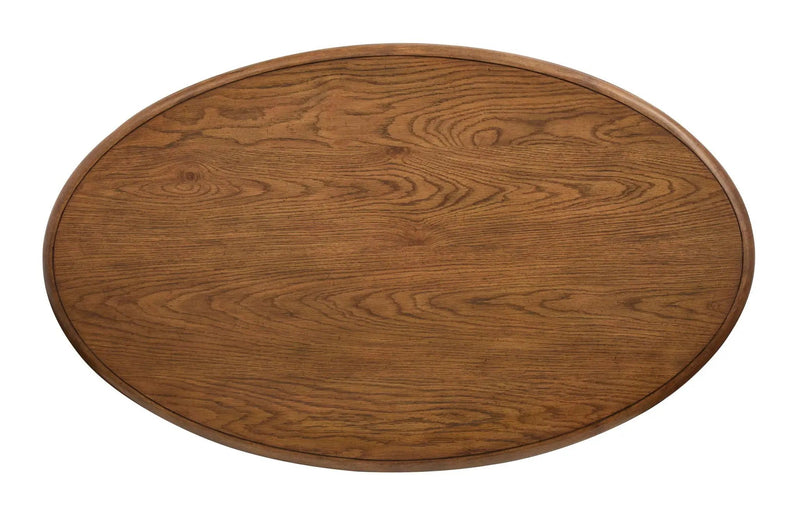 Tanner - Oval Cocktail Table With Casters - Tawny Brown by Unique Piece Furniture