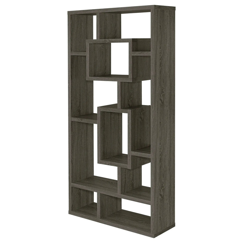Corey 71-inch 8-shelf Bookshelf Weathered Grey by Unique Piece Furniture