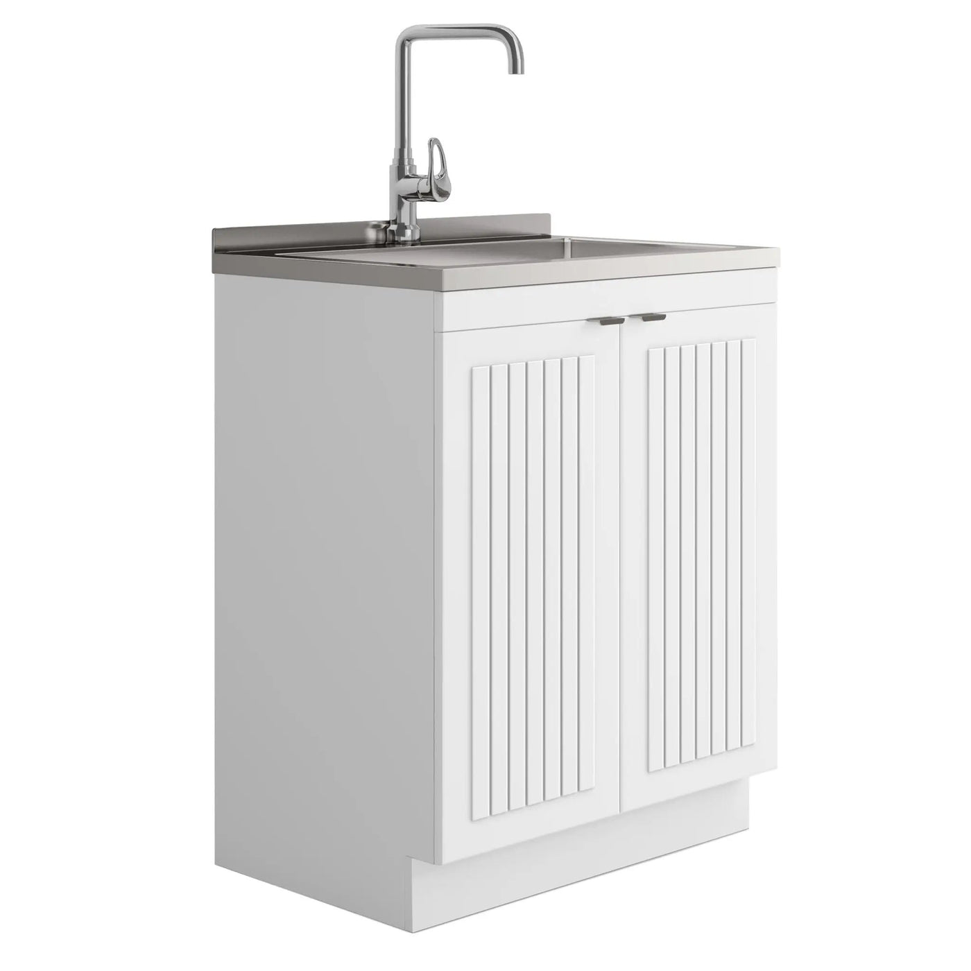 Murphy - Laundry Cabinet & Faucet And Stainless Steel Sink by Unique Piece Furniture