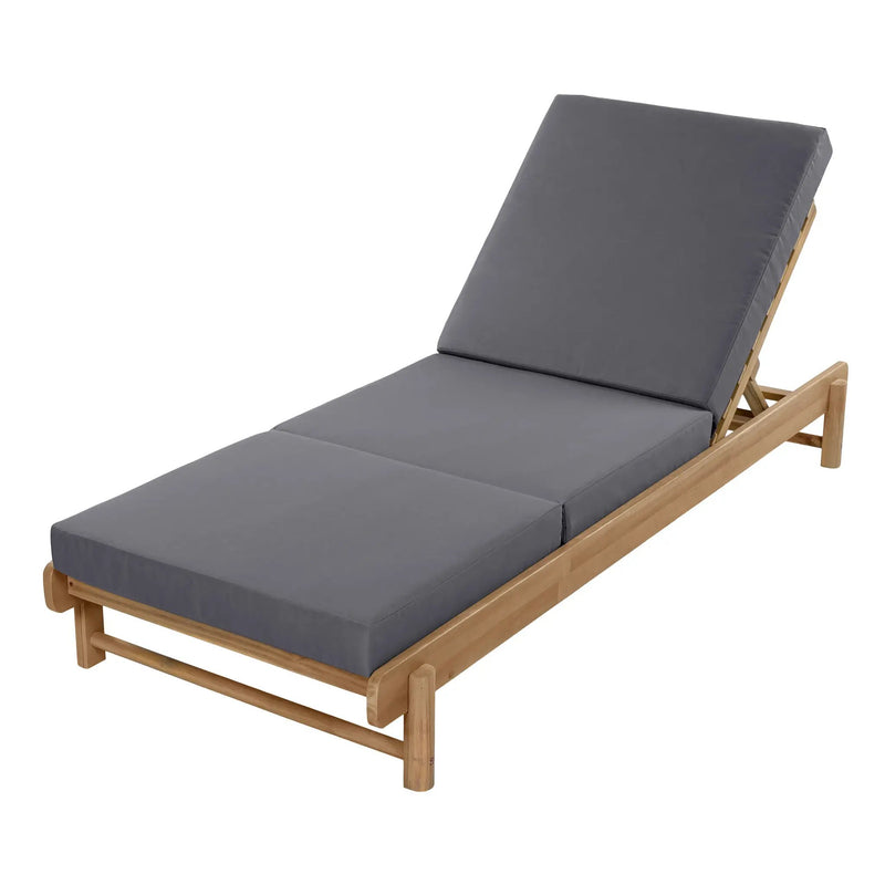 Light Teak Acacia Wood Chaise Lounge Set by HouseOfZazla