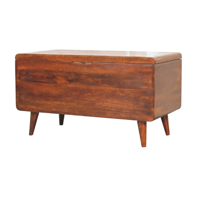 Curved Blanket Box - Chestnut by Unique Piece Furniture