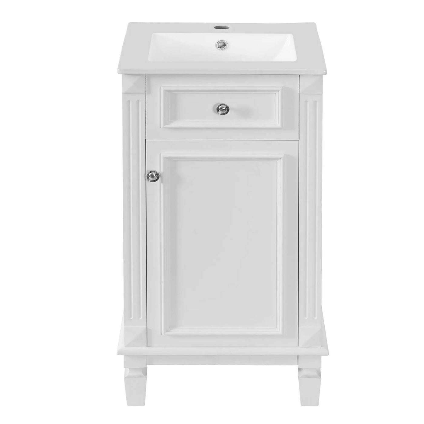 Bathroom Vanity With Sink, Soft-Closing Door, Adjustable Shelf by Unique Piece Furniture