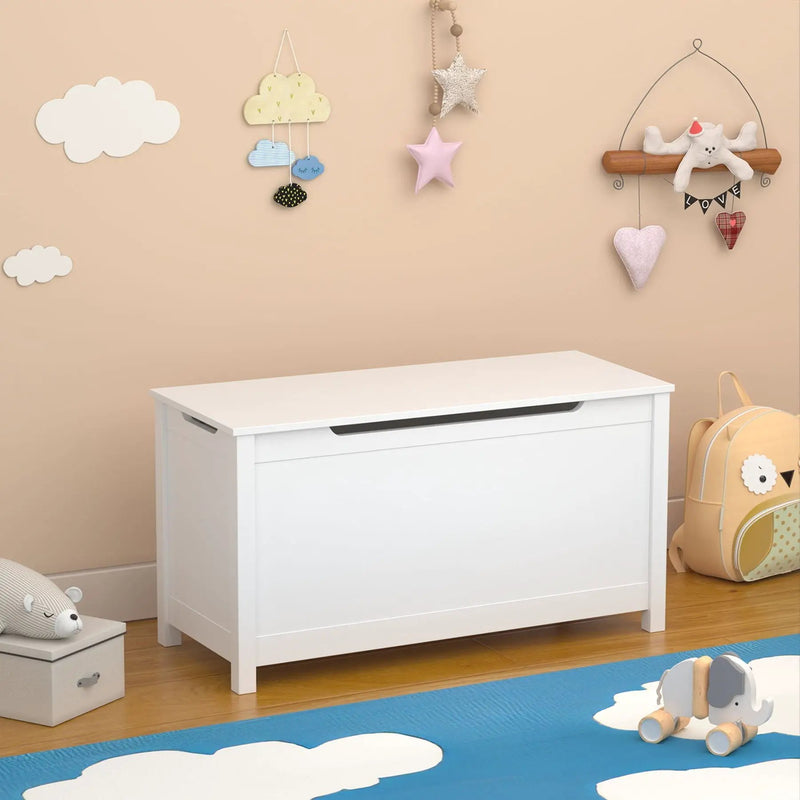 Toy Box Storage With Safety Hinged Lid by HouseOfZazla