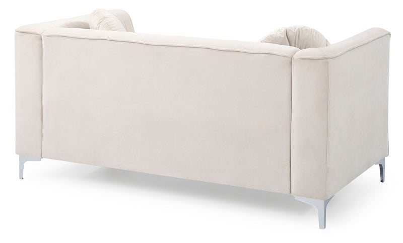 Glam Styled Micro Suede Loveseat by HouseOfZazla