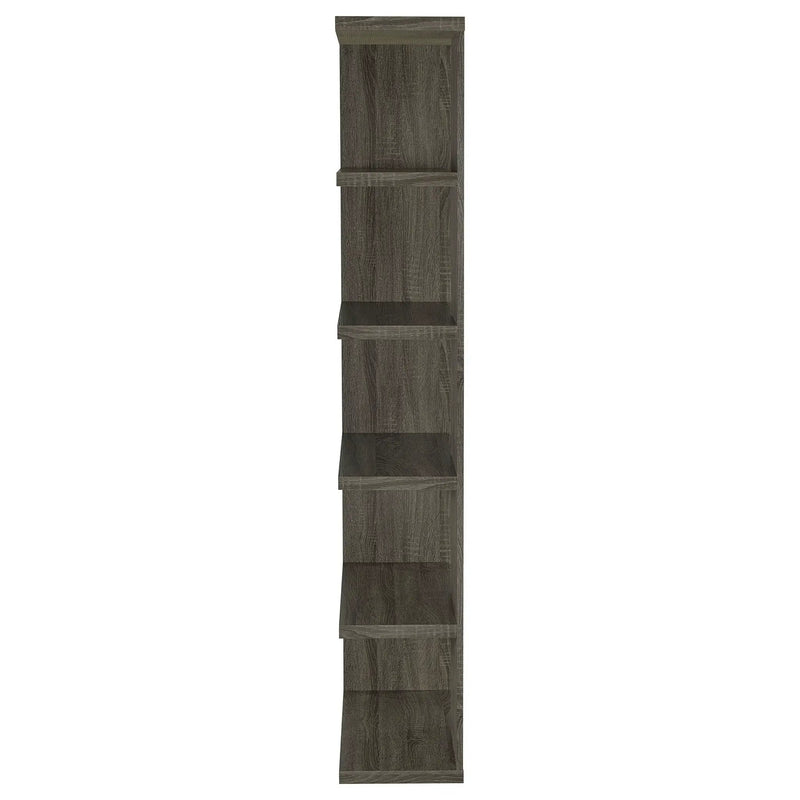 Harrison 71-inch 5-shelf Bookshelf Weathered Grey by Unique Piece Furniture