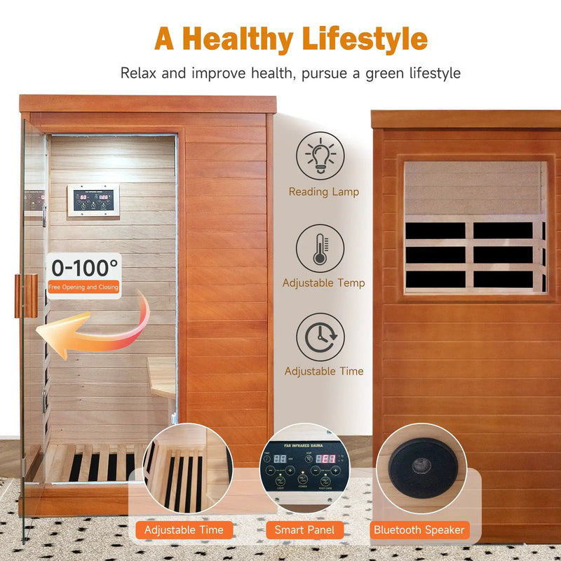 HOSAUNA Infrared Sauna Room - Single Room by HouseOfZazla