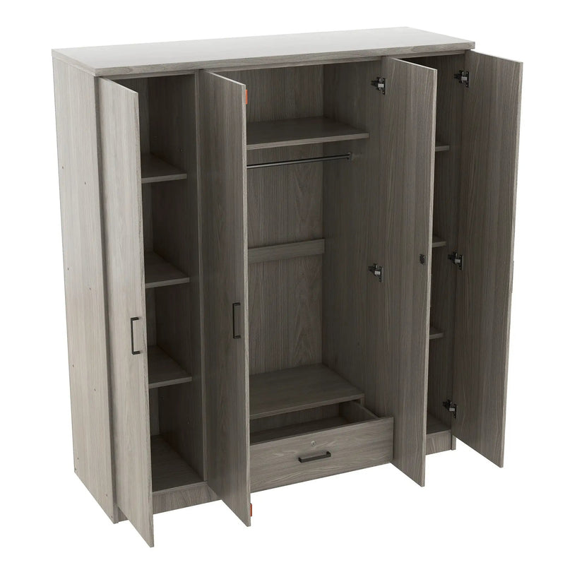 4 Door Wardrobe With 1 Drawer by HouseOfZazla