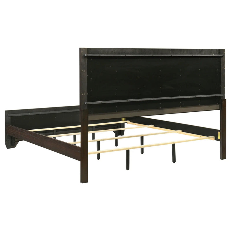 Kauffman 5-piece Eastern King Bedroom Set Dark Cocoa by Unique Piece Furniture