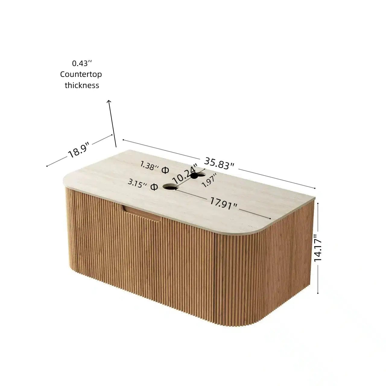 DINA 36" Wall Mounted Plywood Cabinet by HouseOfZazla