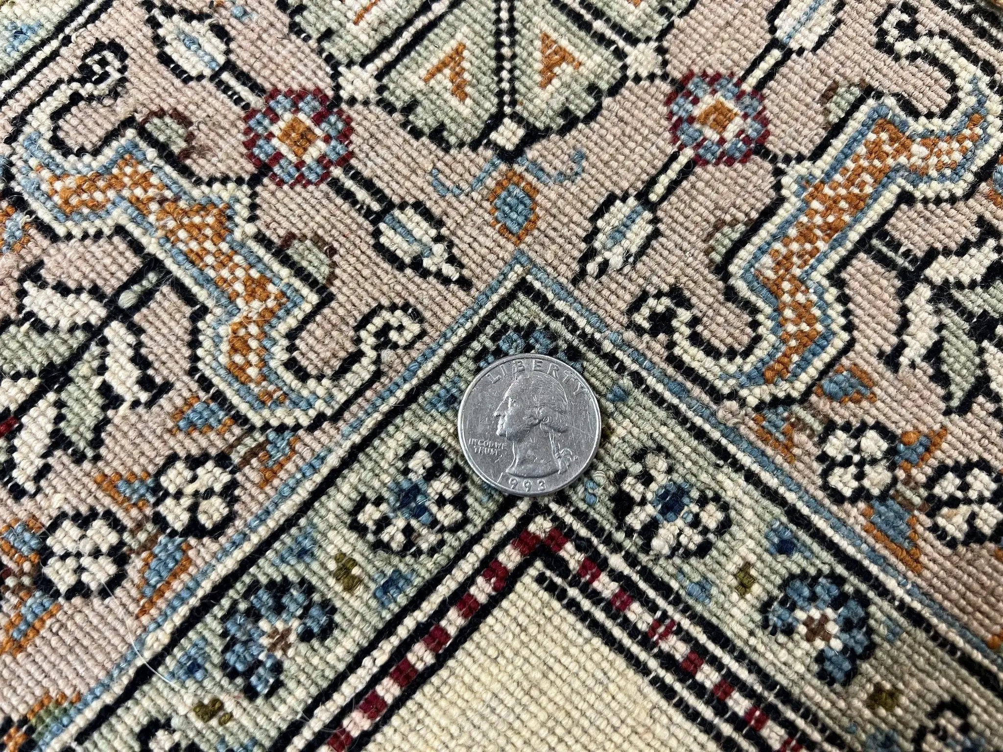 Vintage Persian Qum Pictorial Rug 5x7 - Wool & Silk by Jewel Rugs