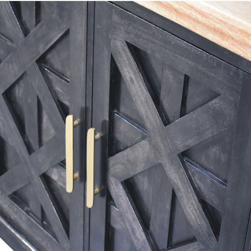 Regal - Rustic Sideboard - Black by Unique Piece Furniture