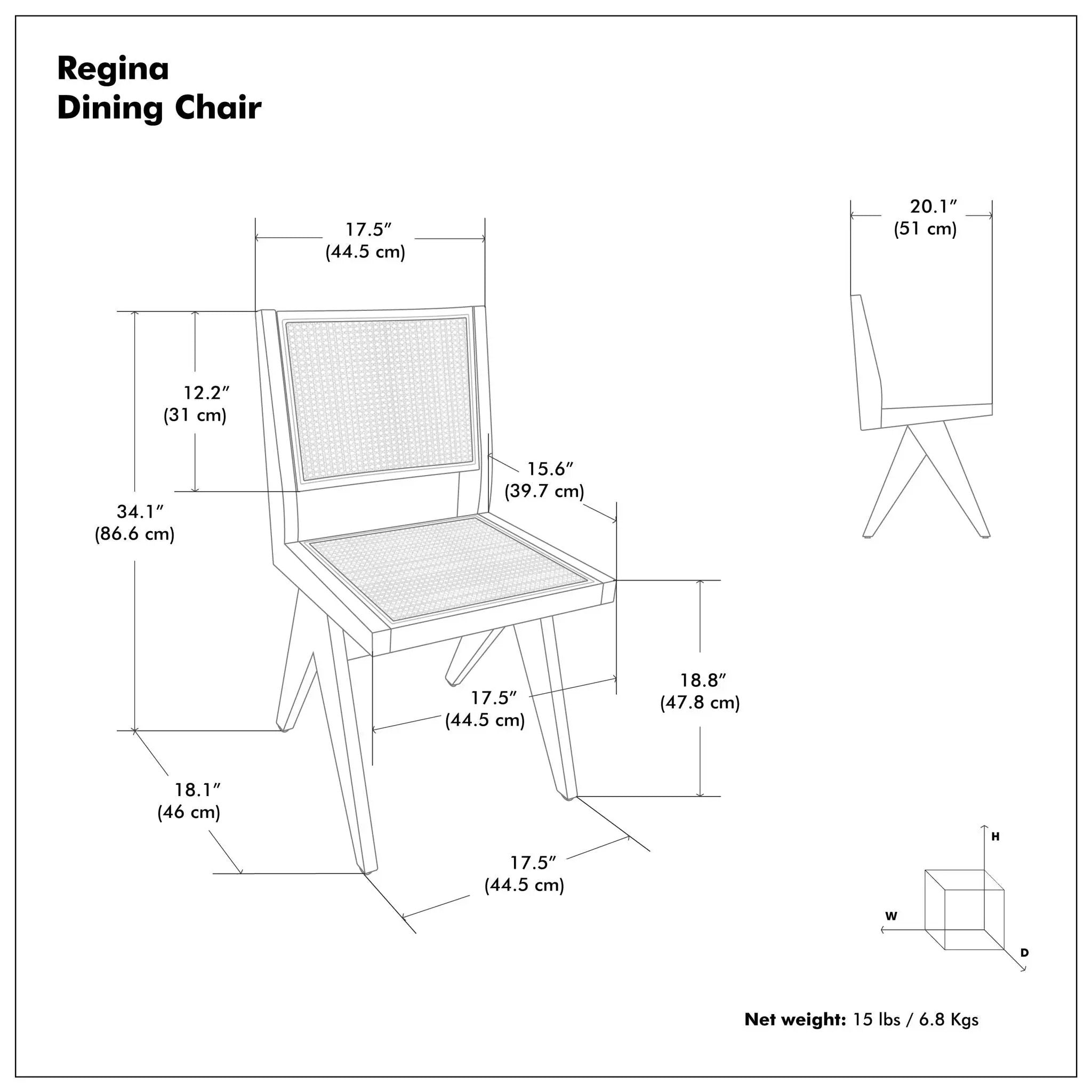 Regina - Handcrafted Dining Chair (Set of 2) by Unique Piece Furniture
