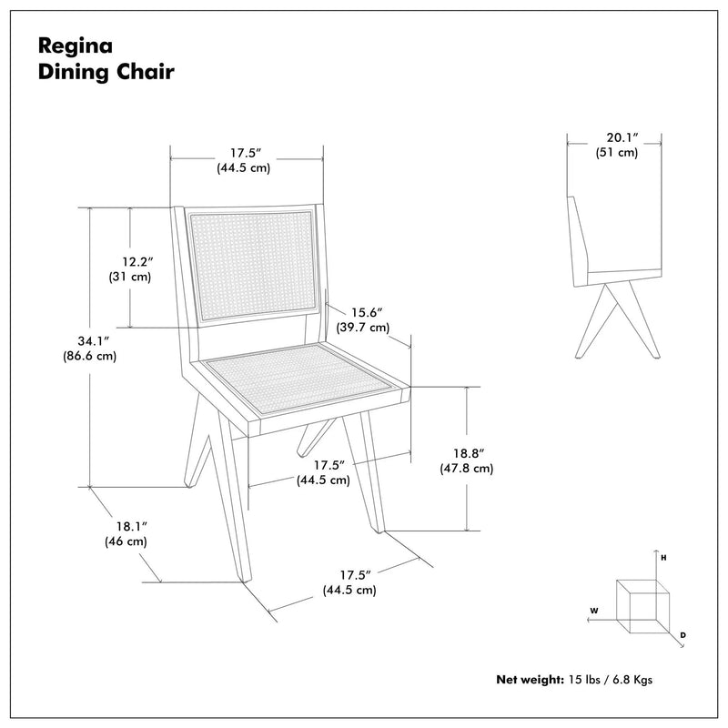 Regina - Handcrafted Dining Chair (Set of 2) by Unique Piece Furniture