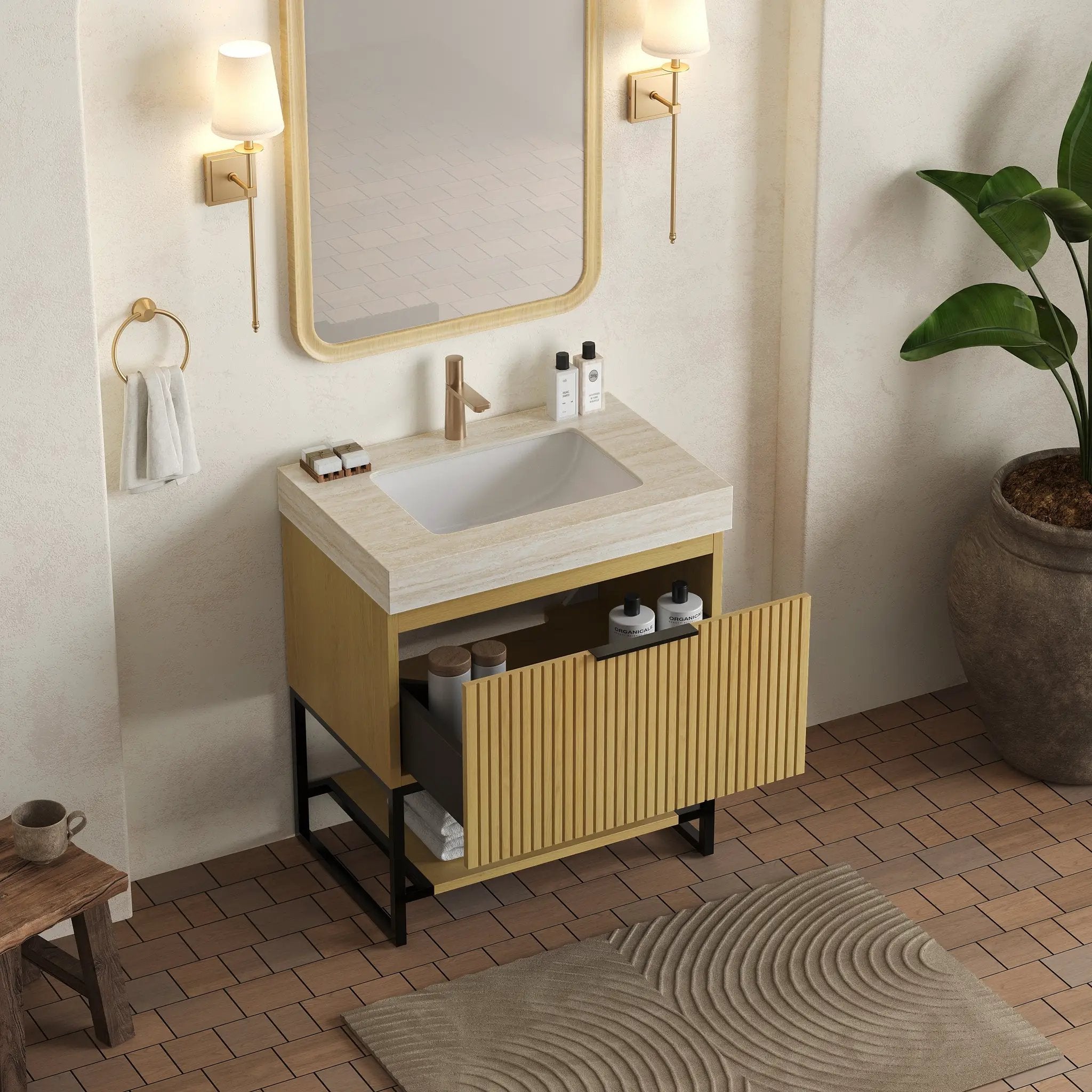 YOLAN 30" Bathroom Vanity & Sink by HouseOfZazla