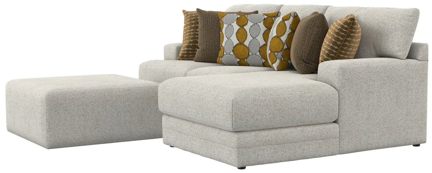 Tori - Sectional With Comfort Coil Seating, Cocktail Ottoman And Accent Pillows Included by Unique Piece Furniture