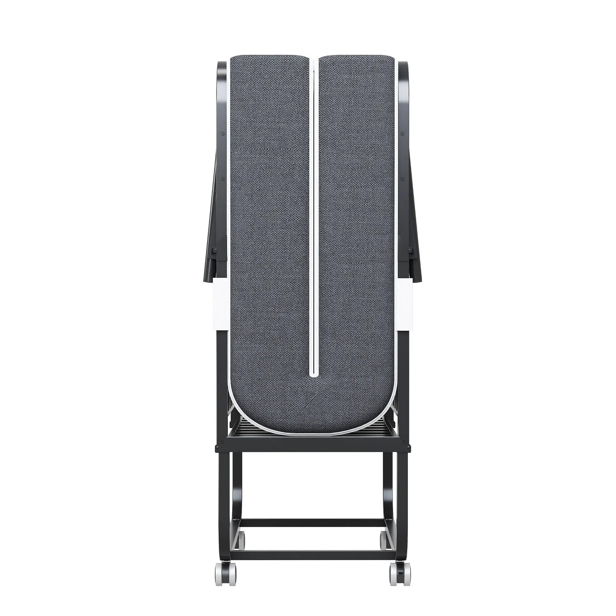 Twin Extra Long Folding Bed For Tall People, Heavy-Duty Rollaway Guest With Memory Foam Mattress - Black by HouseOfZazla