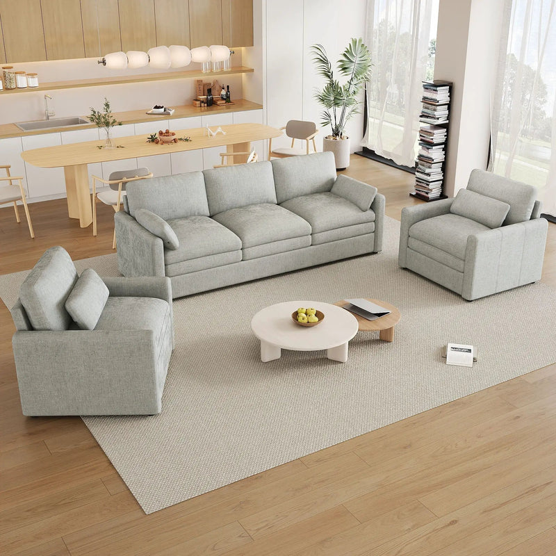 Cloud Sofa Set Couch For Living Room by HouseOfZazla