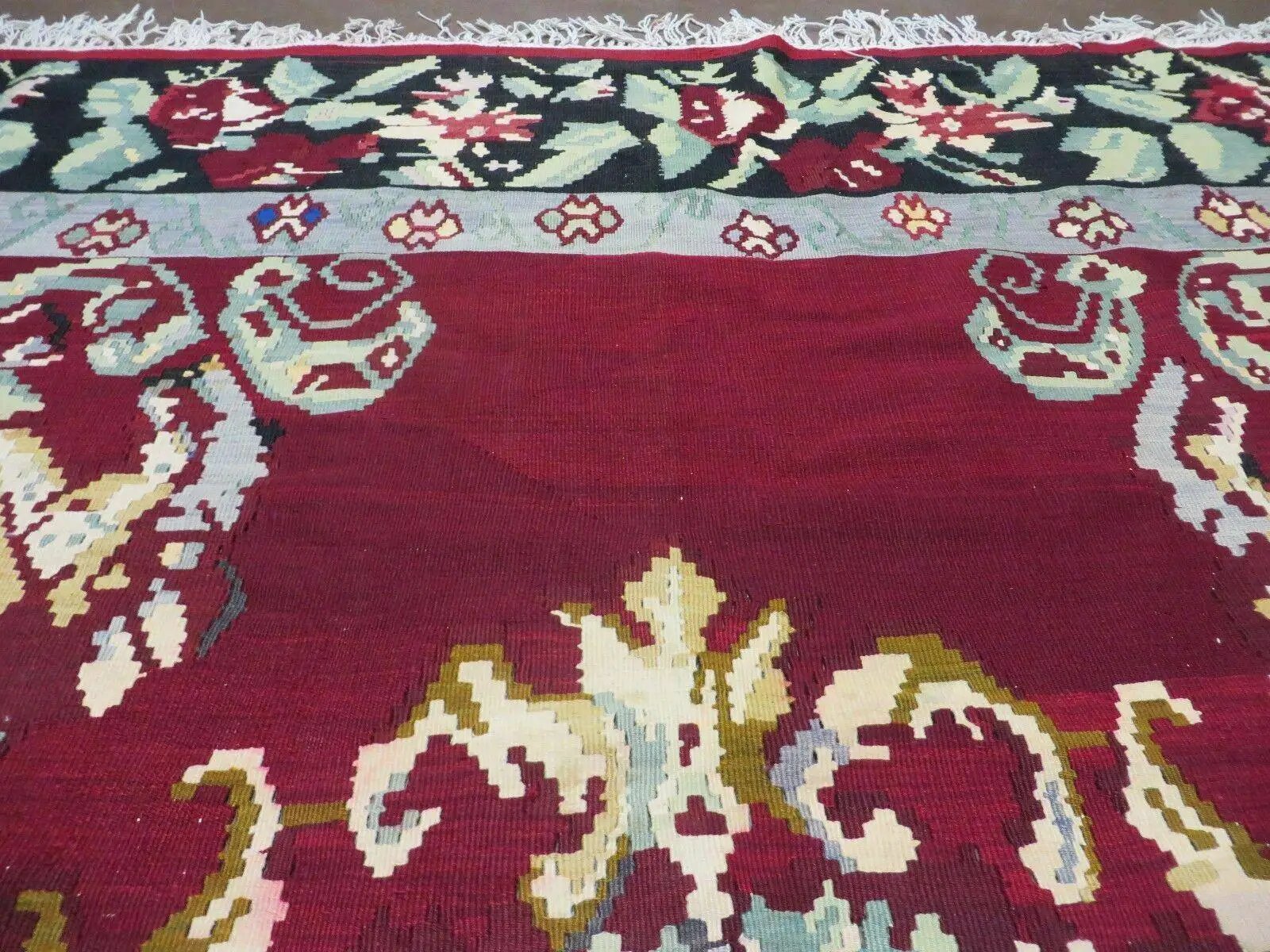 8' X 11' Karabagh Kilim Handmade Flat Weave Wool Rug Vegi Organic Dyes Nice by Jewel Rugs