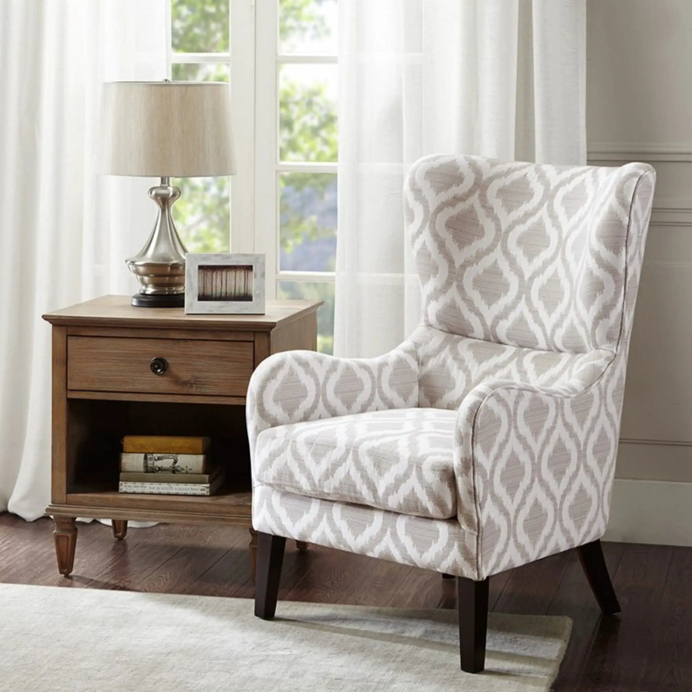 Arianna - Swoop Wing Chair by Unique Piece Furniture