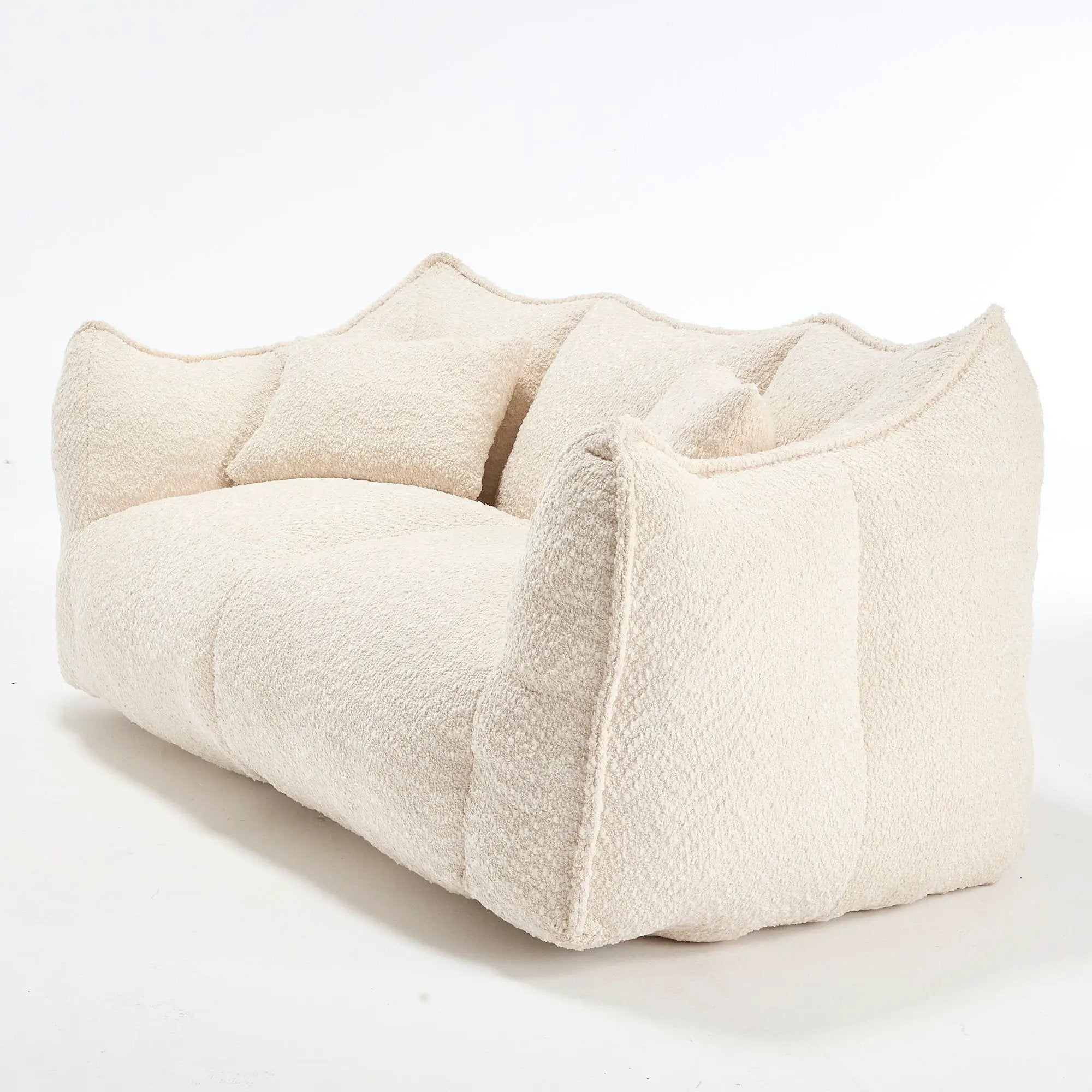 Comfortable Dual Beanbag Chair With High Resilience Foam Core For 2 People by HouseOfZazla
