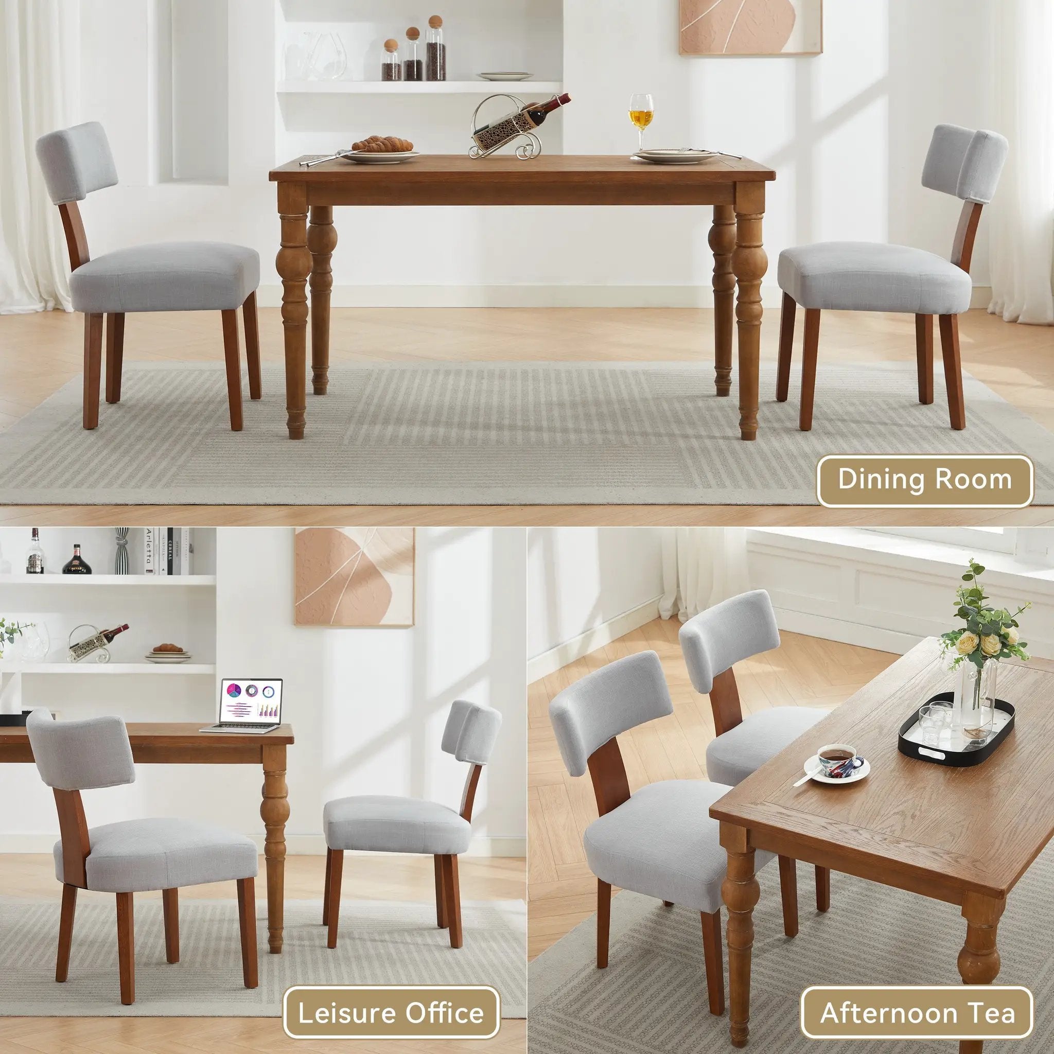 Set of 2 Dining Chairs by HouseOfZazla