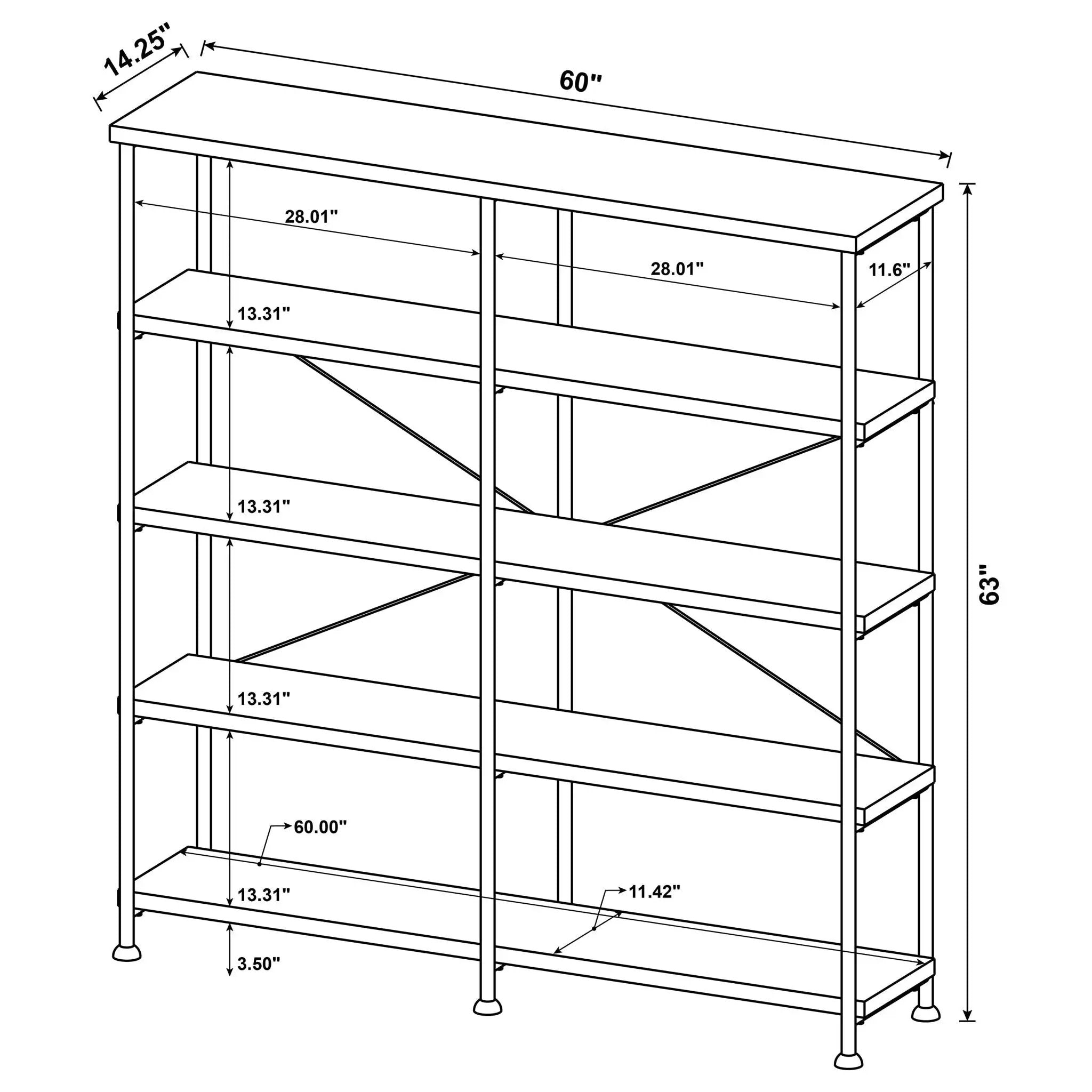 Double Wide Bookcase Shelves by HouseOfZazla