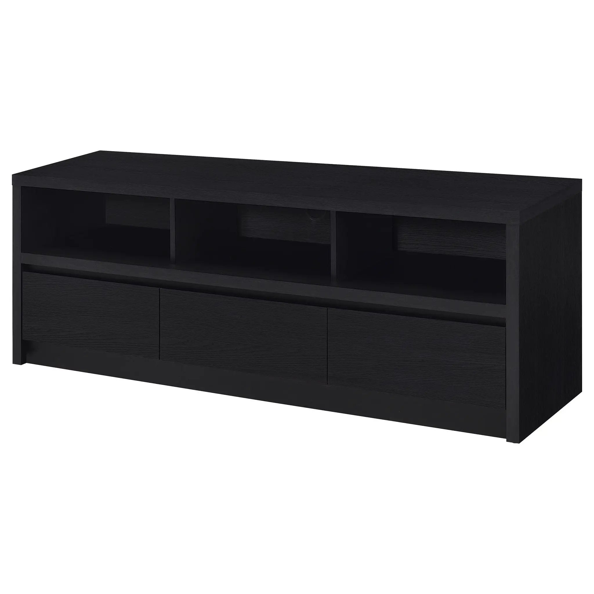 Rutland 59-inch 3-drawer TV Stand Media Console Black by Unique Piece Furniture