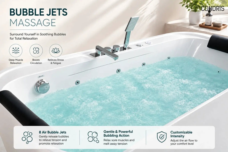 Condris 67" x 35" Whirlpool Bathtub for 2-Person by HouseOfZazla