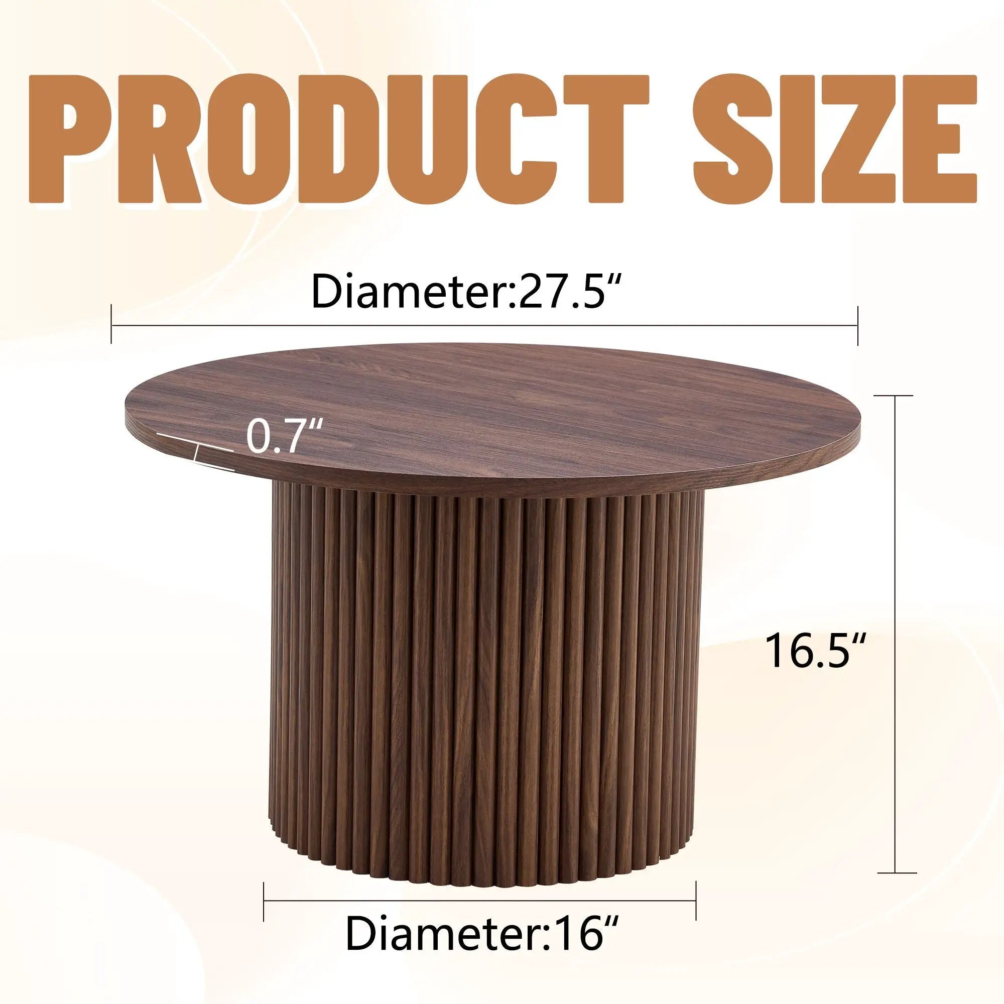Modern Circular Coffee Table Cylindrical Design by HouseOfZazla