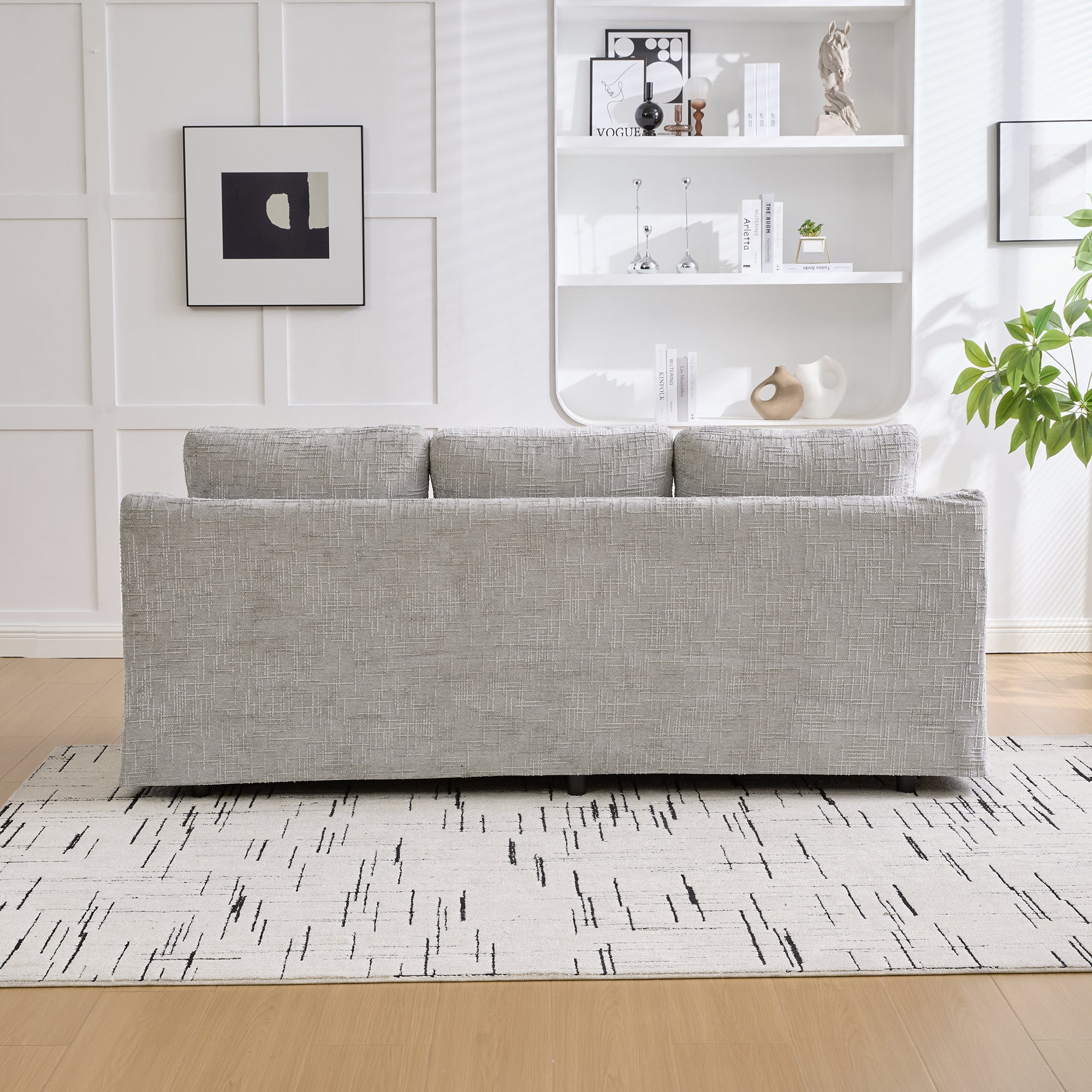 83.86" Wide Modern Casual Sofa by HouseOfZazla
