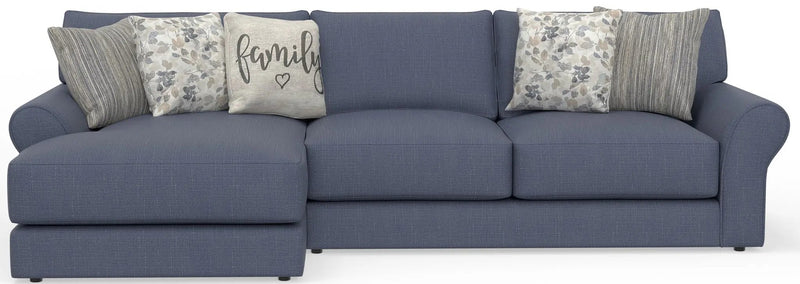 Cape May - Sofa Chaise With Comfort Coil Seating And 5 Accent Pillows Included by Unique Piece Furniture