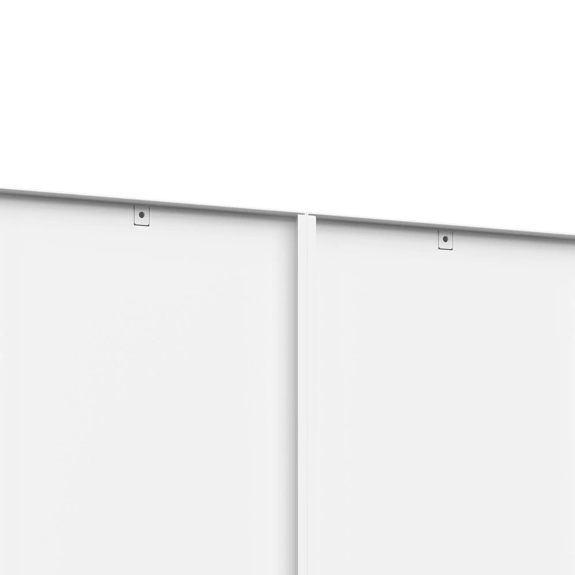 Bookcase Tall 5-Tier Adjustable Storage Shelf With Door Deep - White