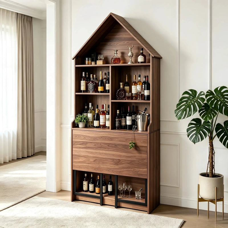 Folding Craft Desk with Storage Shelves by HouseOfZazla