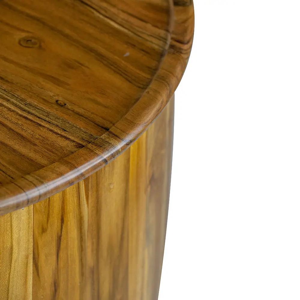 Drum Side Table With Tray Style Top by BLAKHOM