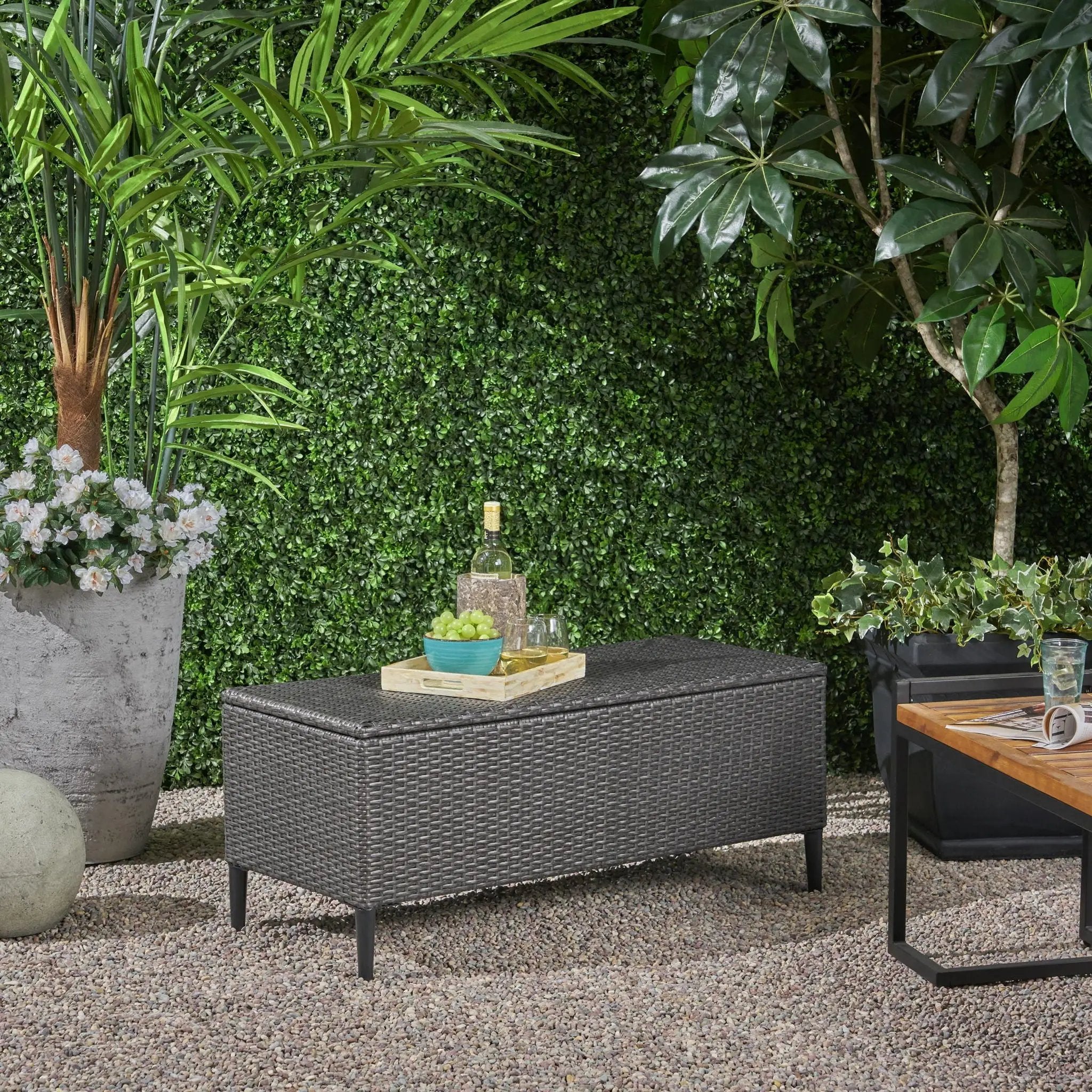 Rupert Storage Unit Resin Wicker Outdoor by HouseOfZazla