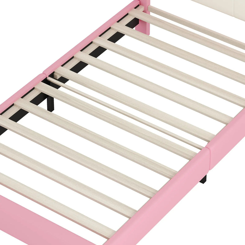 Upholstered Princess Platform Bed With Crown Headboard by HouseOfZazla